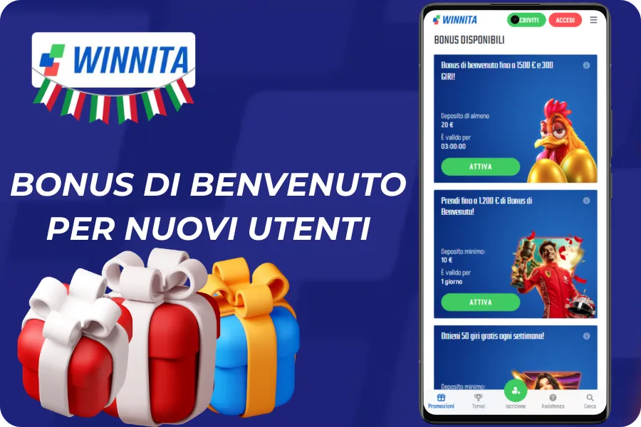 Bonus di Benvenuto per Nuovi Utenti Winnita